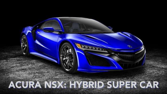 2022 Acura NSX Blue Hybrid Super Car 