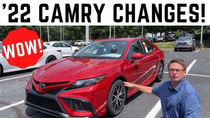 2022 Toyota Camry Changes Updates