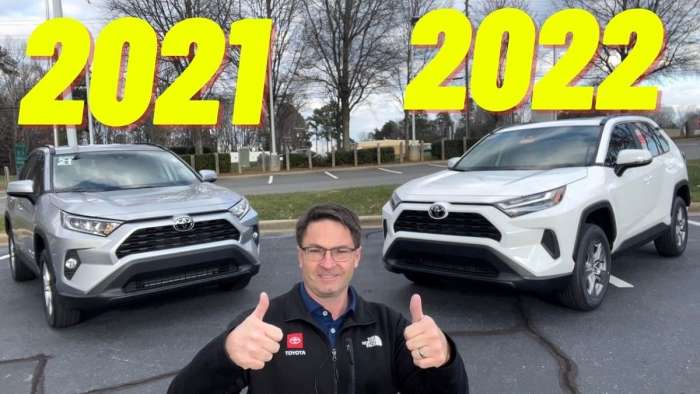 2022 Toyota RAV4 XLE vs 2021 Toyota RAV4 XLE 