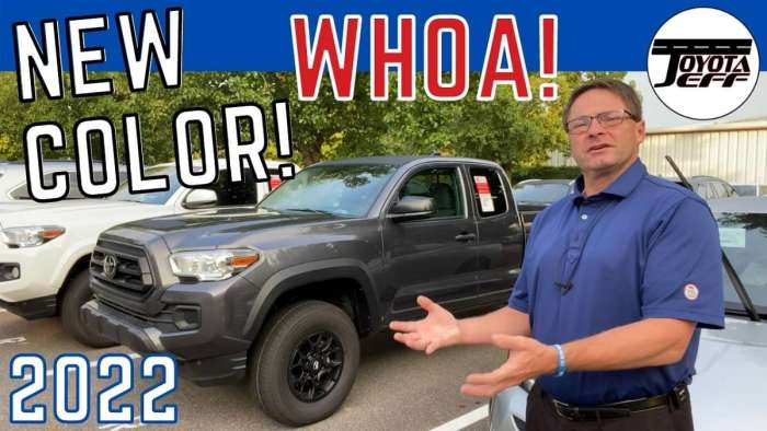 Shocking New Colors Added To 2022 Toyota Tacoma Lineup Torque News