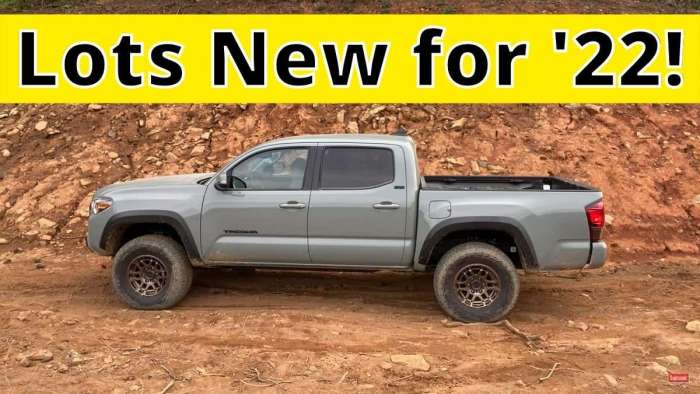 2022 Toyota Tacoma Trail Edition Double Cab Lunar Rock profile side view