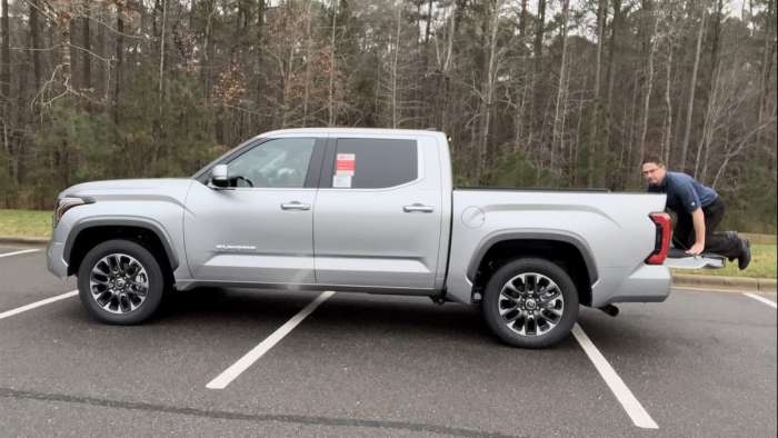 2022 Toyota Tundra Limited Celestial Silver profile view