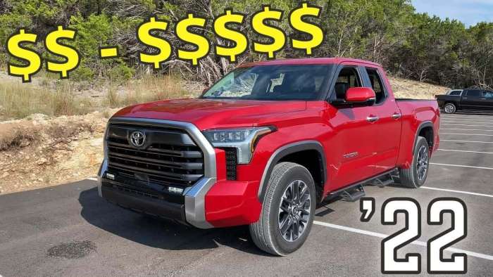 2022 Toyota Tundra Limited Supersonic Red profile view front end