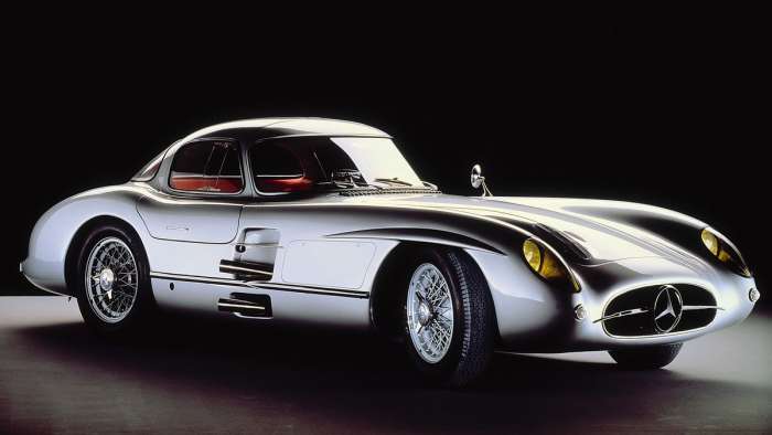 Image showing the Mercedes 300SLR Uhlenhaut Coupe with side exhausts.