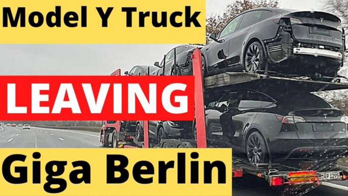 6 Performance Model Y Vehicles Seen Leaving Giga Berlin