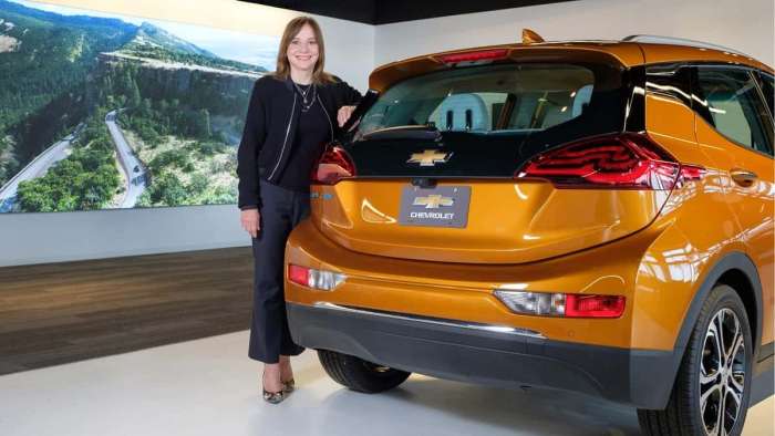 GM's Mary Barra on EVs. 