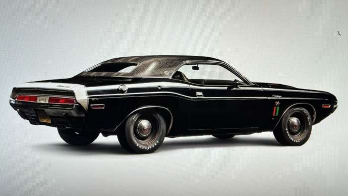 1970 Black Ghost  Dodge Challenger Heads to Auction Block