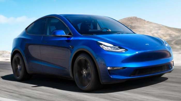 Blue Tesla Model Y and eight other electric cars coming in 2020