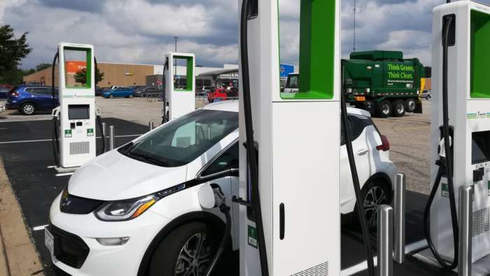 Chevy Bolt EV fast charging on Electrify America