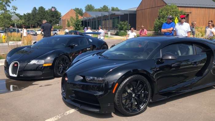 Bugatti Veyron and Bugatti Chiron at Denver Area Car Show