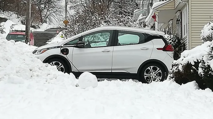 Chevy Bolt In The Snow