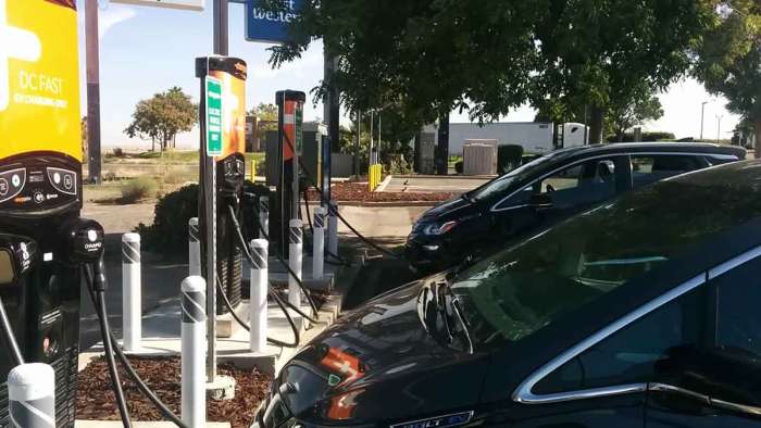 Chevy Bolt Electric Vehicles at Chargepoint