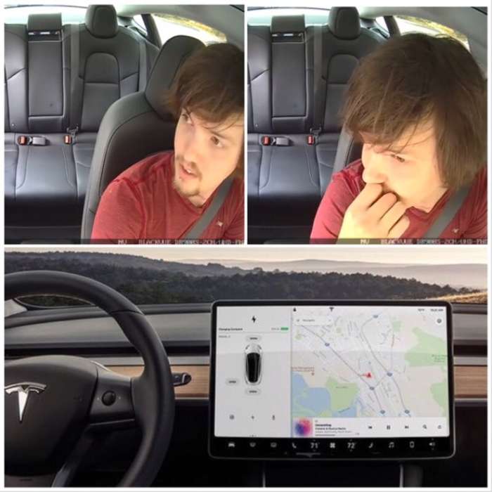 The Different Faces of Jon Hall Stopped by Police over His Model 3 Screen