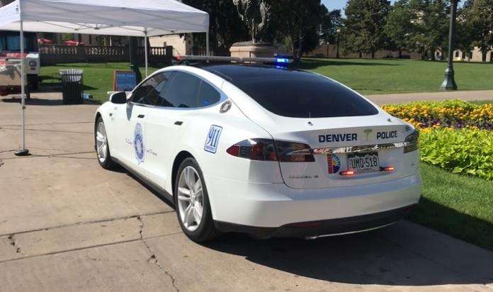 Denver Tesla Model S Police Car