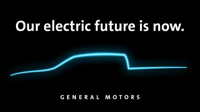 General Motors all-electric pickup truck image
