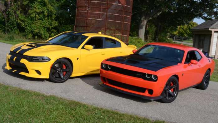 Dodge Challenger and Charger in Hellcat Trim