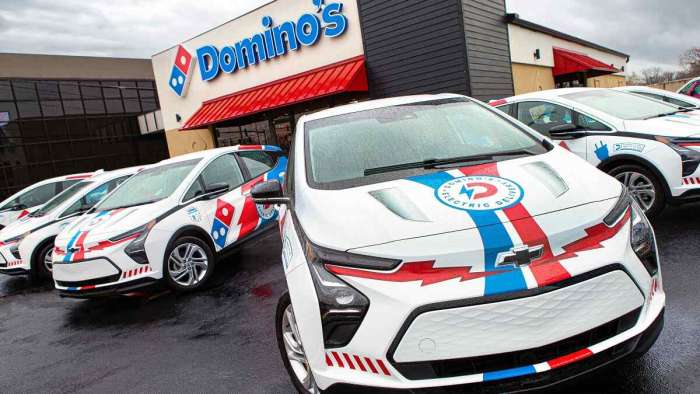 Image of Chevy Bolt courtesy of Dominos