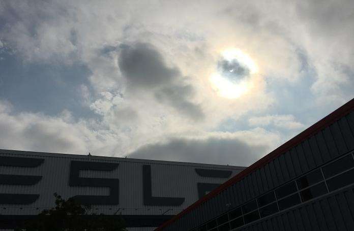 Eclipse of Tesla Fremont Factory