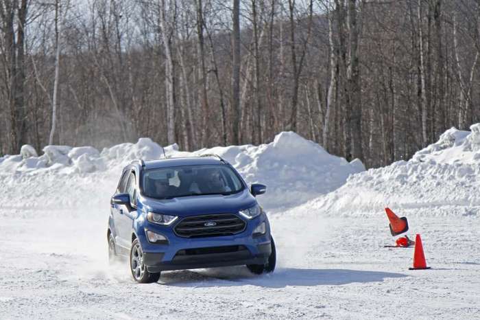 2019 Ford EcoSport winter challenge. 