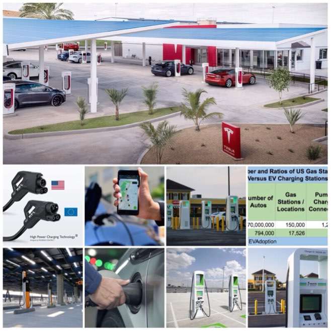 All photos from either ChargePoint, Tesla, Electrify America, US DOE, or Porsche Media sites