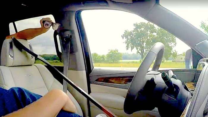 Joke eyeglasses trick driver assist safety feature