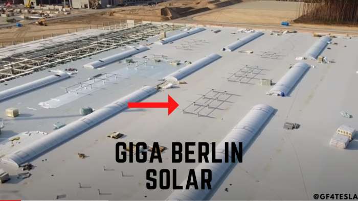 Tesla Giga Berlin Roof And Solar Mounts