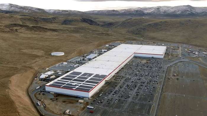 Tesla's Nevada Gigafactory in the US
