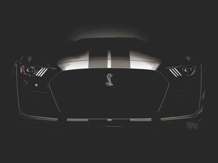 2020 Ford Mustang Shelby GT500 Front End Teaser