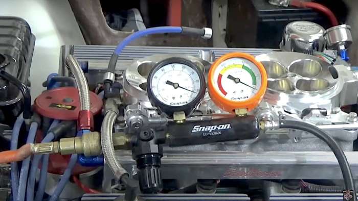 How head gasket leaks are tested.
