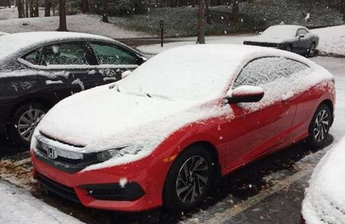 Honda Civic in Winter