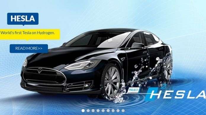 Hydrogen powered tesla model s