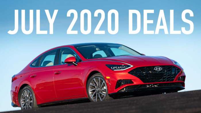 Hyundai July 2020 Lease Deals