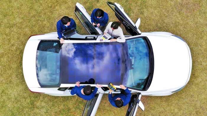 Hyundai solar roof image courtesy of Hyundai media support