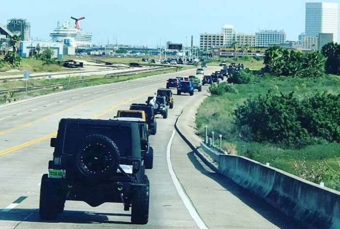 Jeep Wrangler owners driving