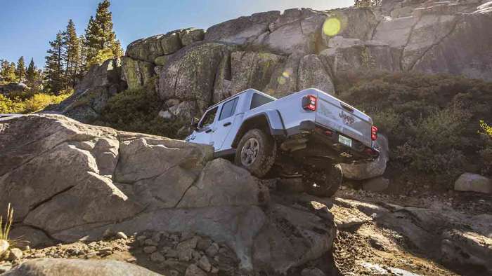 Jeep 2020 Gladiator in the mountains