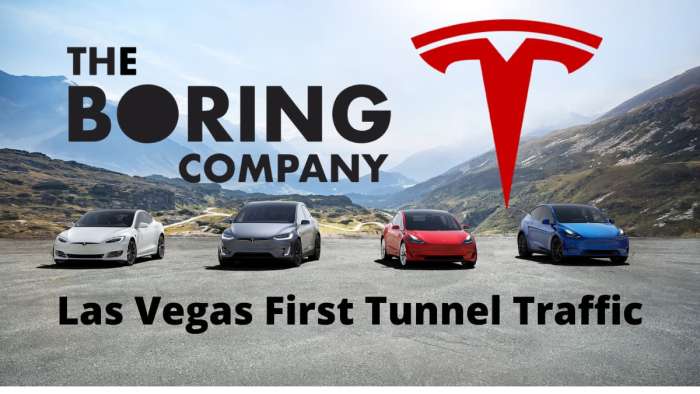 The first Traffic at Las Vegas Boring Co Tunnel Were Teslas