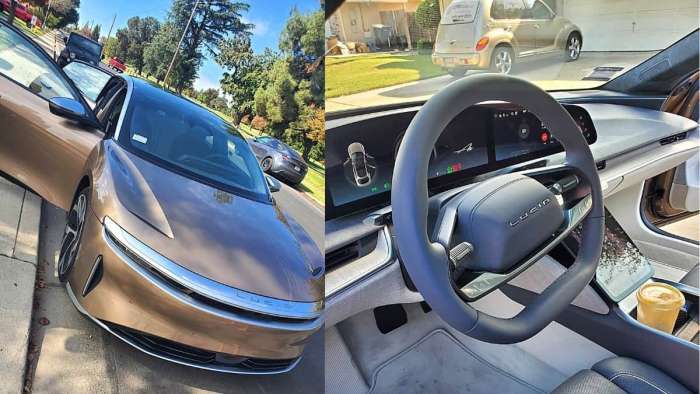 Lucid Air after delivery: interior and exterior