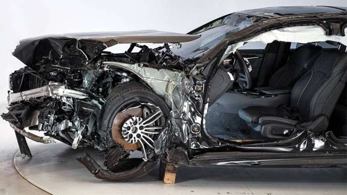 Image of Mr. Lund's BMW courtesy of IIHS