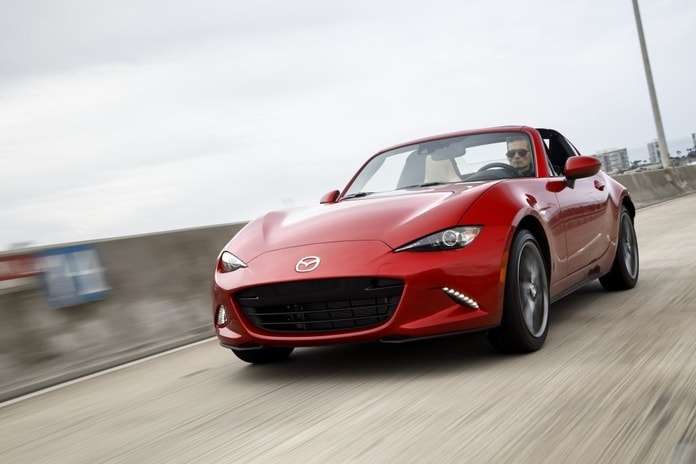 Miata RF takes 10th place among supercars on Motor Trend list.