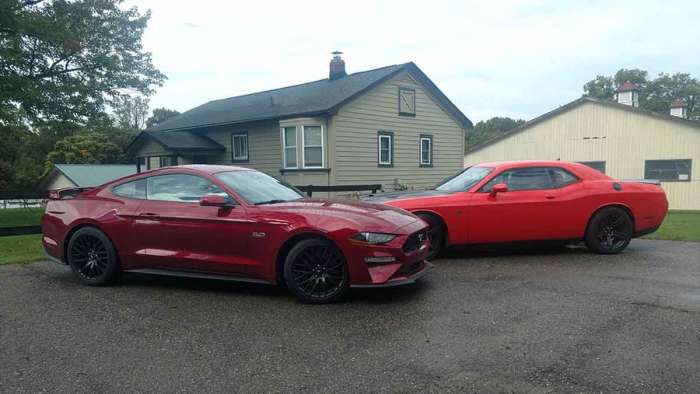 Dodge Challenger and Ford Mustang