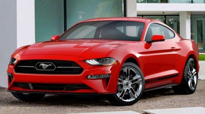 Red 2018 Ford Mustang