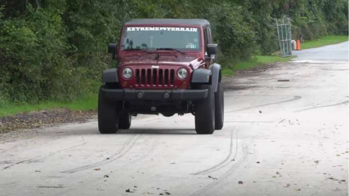 Jeep Wrangler on a Road