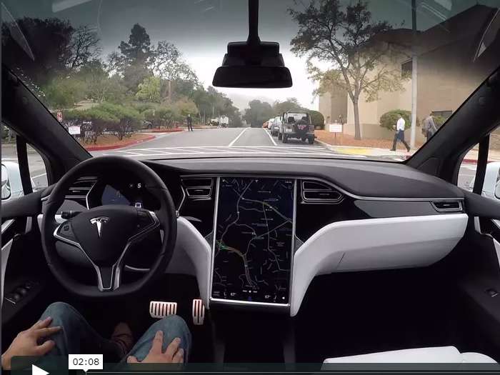 Tesla Model S Self Driving