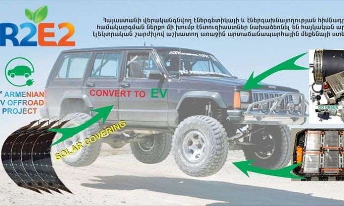 Jeep Cherokee Solar SUV Car Project in Armenia