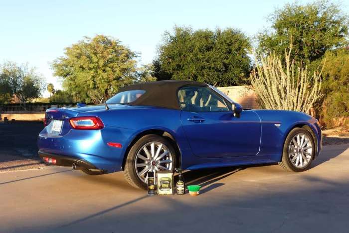 How to care for a convertible top like Mazda Miata