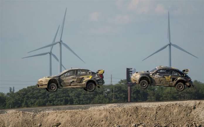 Subaru WRX STI, Red Bull Global Rallycross, Atlantic City GRC, Scott Speed, Tanner Foust