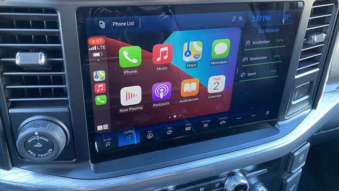 Sync 4 system in 2021 Ford F-150