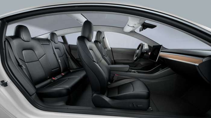 Tesla Model 3 wide interior image