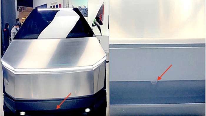 Potential front end camera spotted on Tesla Cybertruck