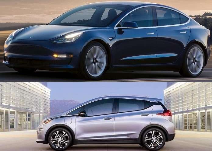 Chevy Bolt vs Tesla Model 3